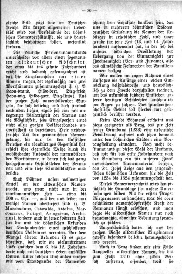 Entstehung der Familiennamen und Geschlechter in Böhmen - 2