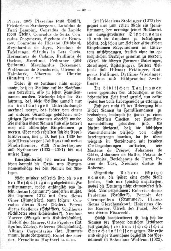 Entstehung der Familiennamen und Geschlechter in Böhmen - 4
