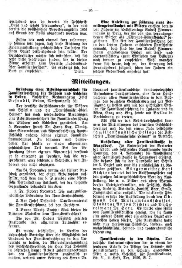 Mitteilungen