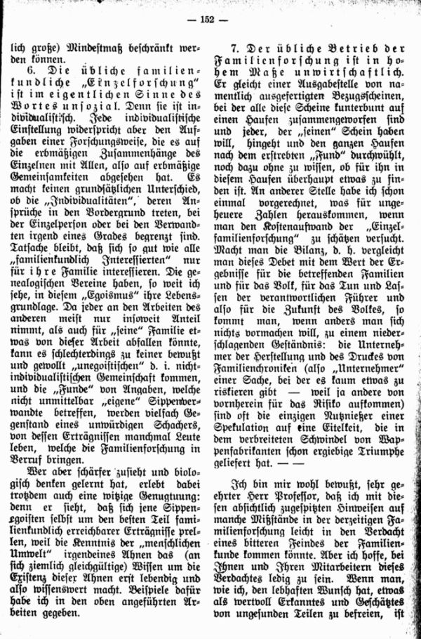 Ein Brief über die Aufgaben der Familienforschung - 4