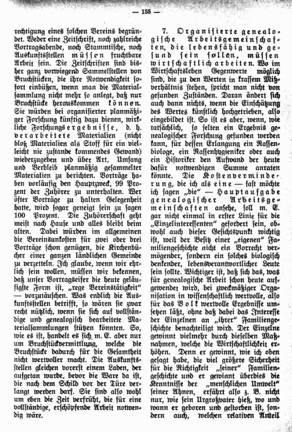 Ein Brief über die Aufgaben der Familienforschung - 7