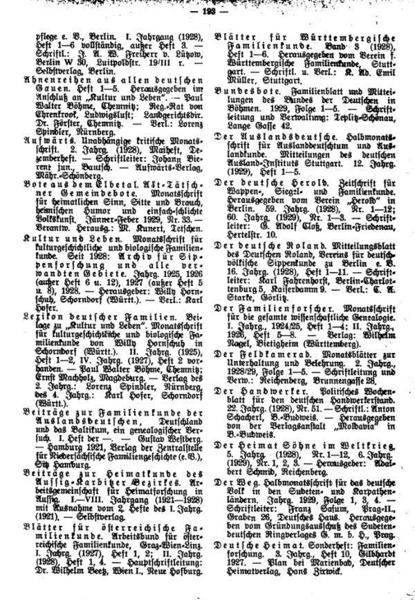 Bücher- und Zeitschrifteneinlauf für die Bücherei der Zentralstelle für Sudetendeutsche Familienforschung - 2