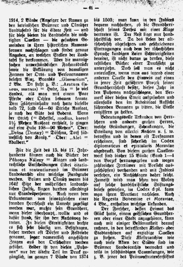 Geschichtlichesquellen der mährischen Heimat- und Familienforschung - 3