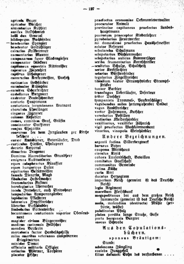 Matrikenlatein des 18. Jahrhunderts in der Olmützer Erzdiözese - 2