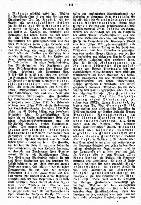 Casopis Rodopisne Spolecnosti Ceskoslovenske v Praze (Zeitschrift der Tschechoslowakischen Genealogischen Gesellschaft in Prag) - 2