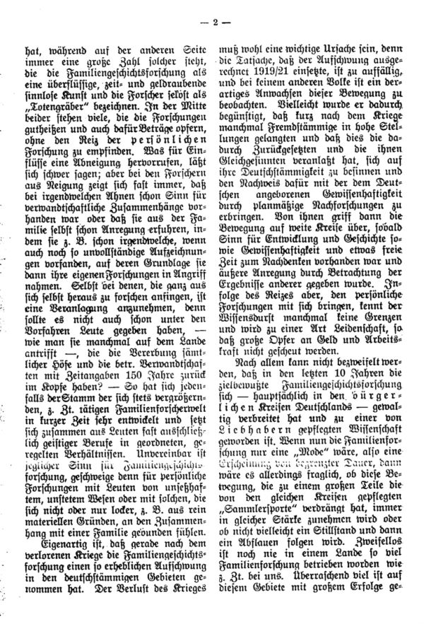 Ist die Familiengeschichtsforschung zur Zeit in deutschen Landen 'Mode'? - 2
