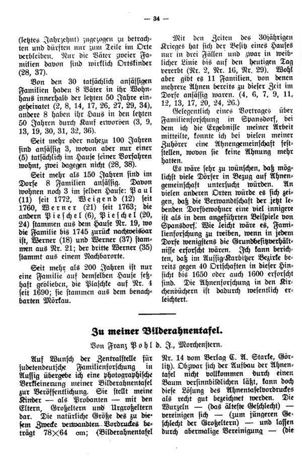 Zu meiner Bilderahnentafel - 1