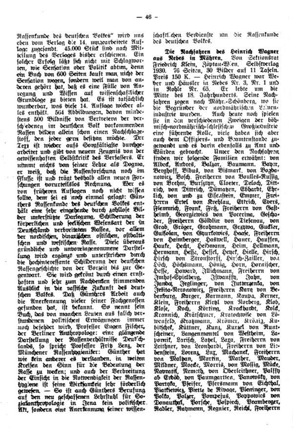 Die Nachfahrn des Heinrich Wagner aus Nebes