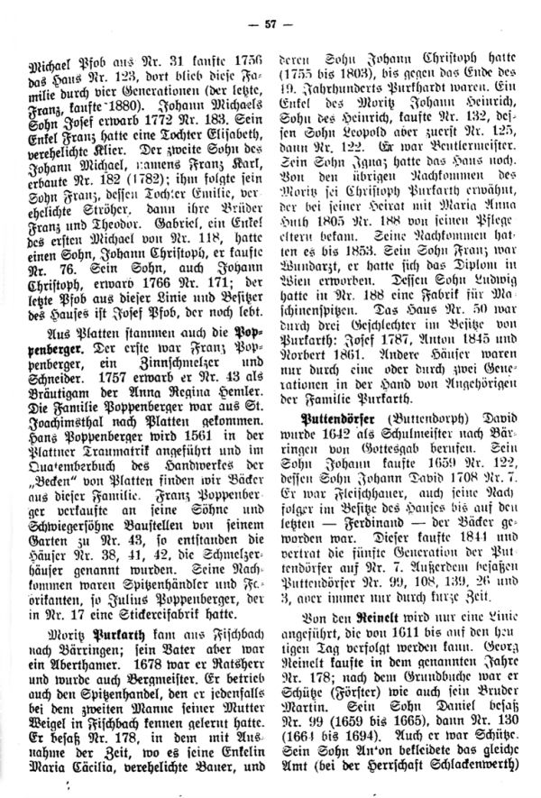 Charakteristische Namen aus Bäringen - 5