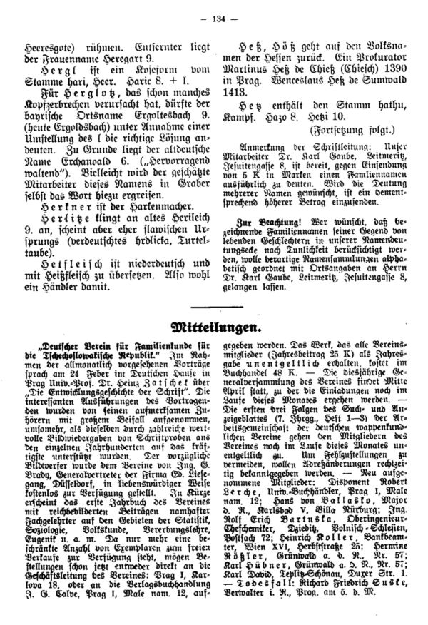 Mitteilungen - 1