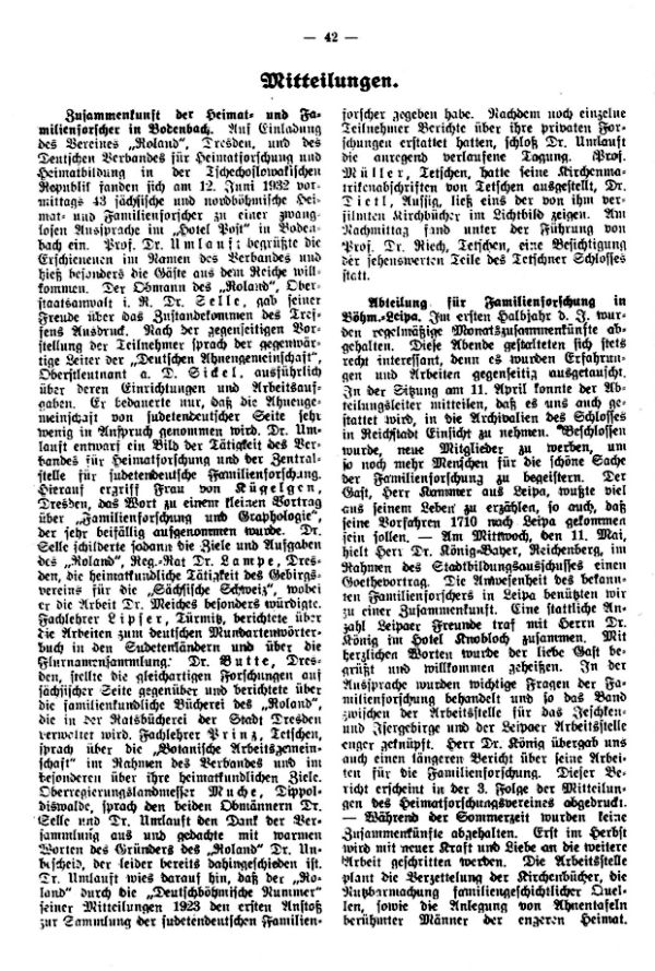 Mitteilungen - 1