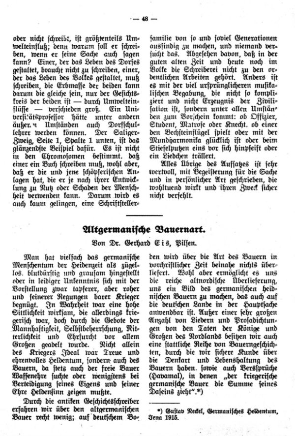 Altgermanische Bauernart - 1