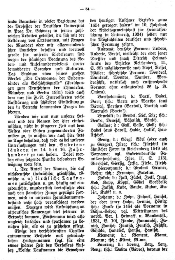 Bemerkungen zur Familiennamenforschung - 4