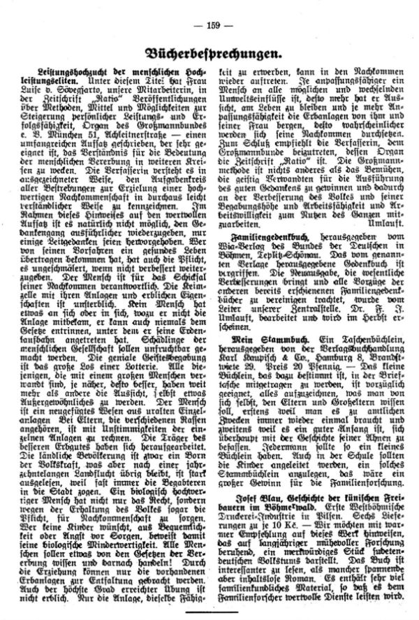 Josef Blau: Geschichte der künischer Freibauern im Böhmerwald