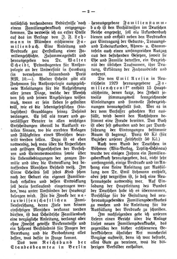 Das Familiengedenkbuch - 2