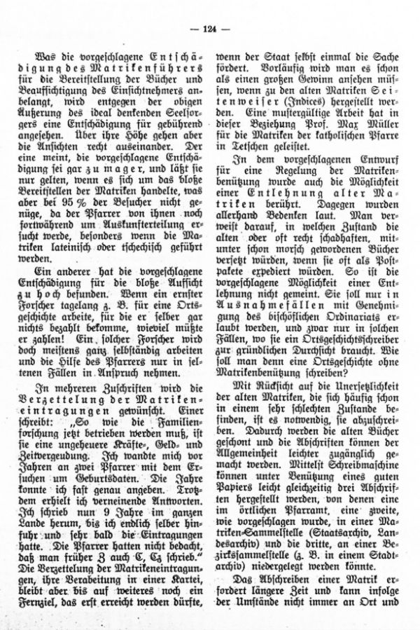 Zur Frage der Matrikenbenützung - 4