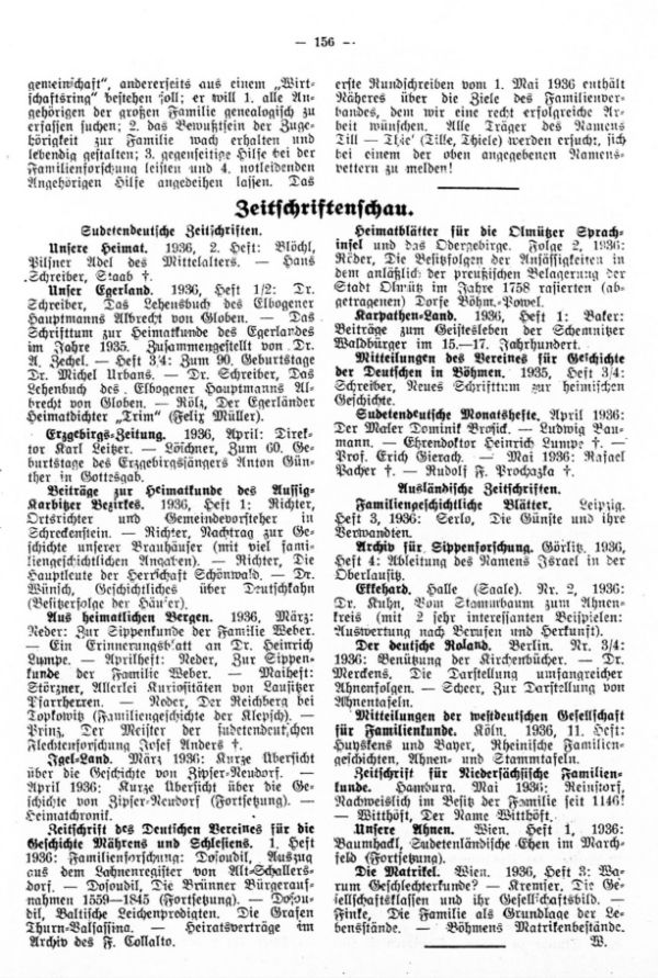 Zeitschriftenschau