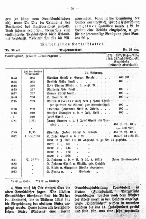Anleitung zur Durcharbeitung der Grundbücher - 3