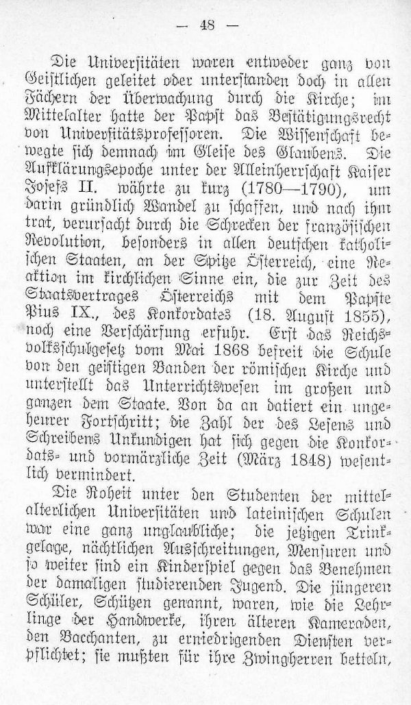 Schulwesen und Studenten