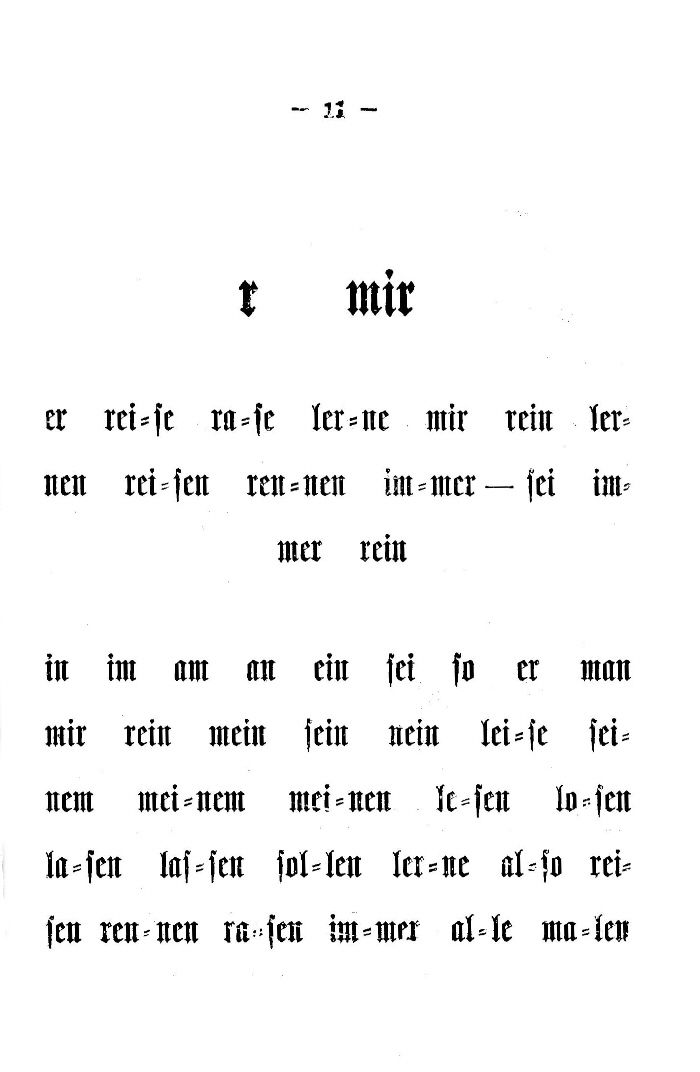 Deutsche Fibel -r (Druckschrift)