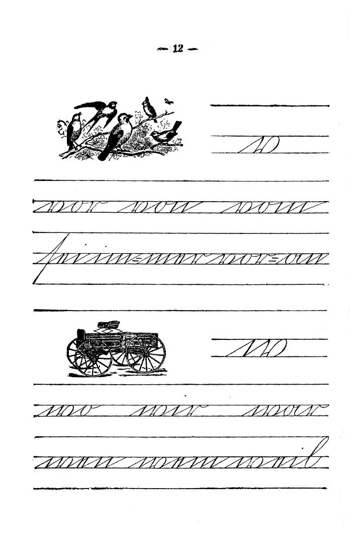 Deutsche Fibel -v / w (Schreibschrift)