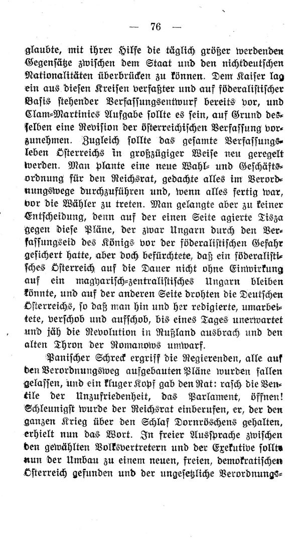 IV. Kapitel: Die Aera des letzten Kaisers