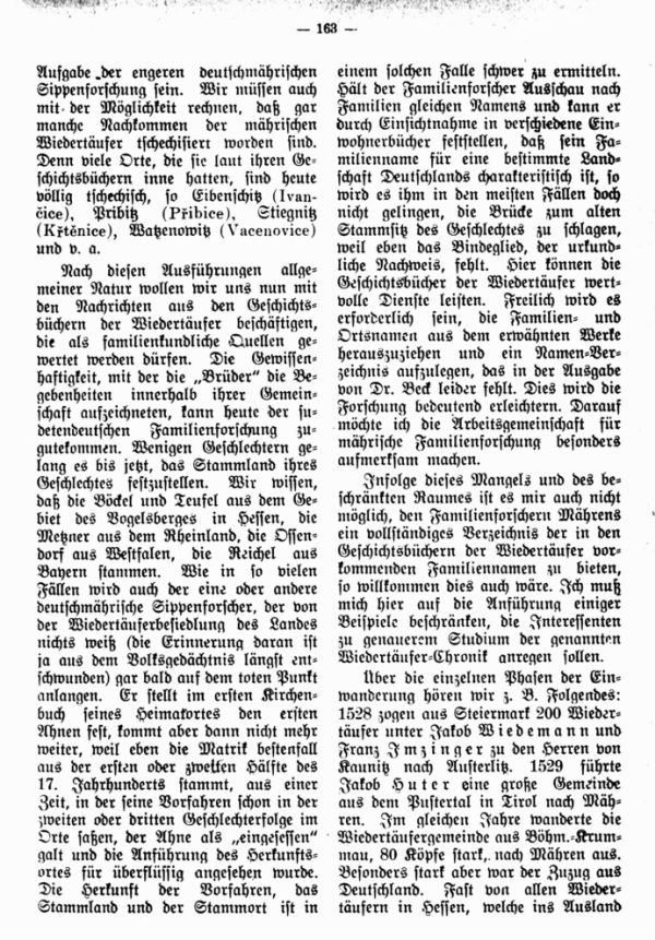 Die Geschichtsbücher der Wiedertäufer als familiengeschichtliche Quellen - 4
