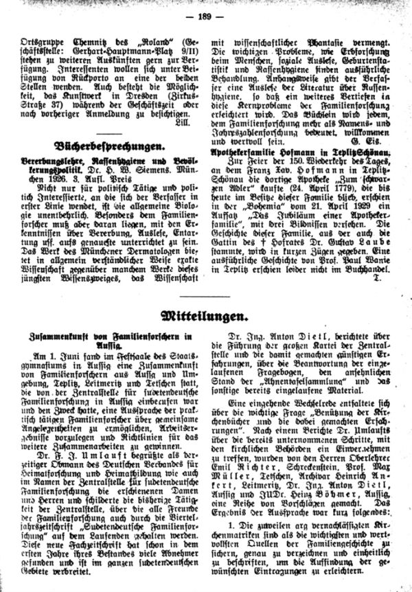 Mitteilungen - 1