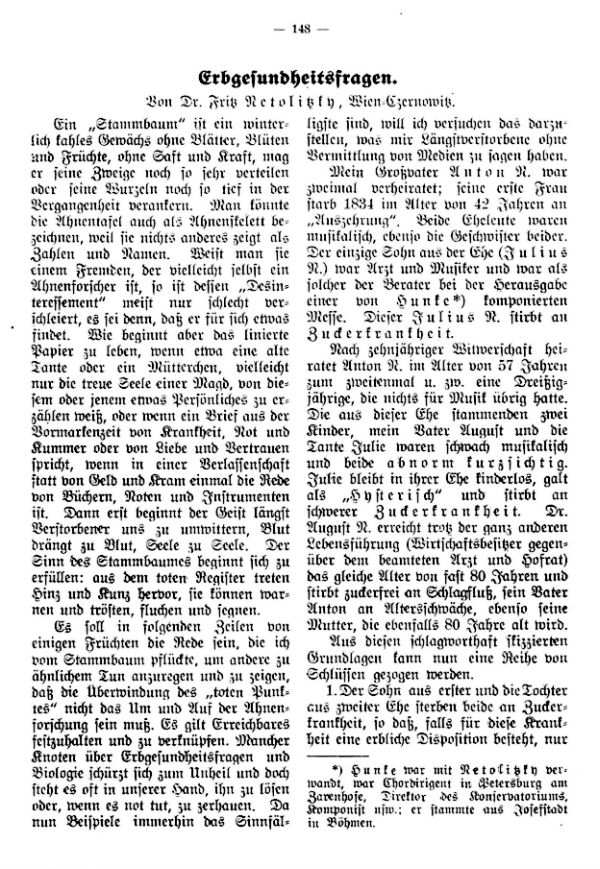 Erbgesundheitsfragen