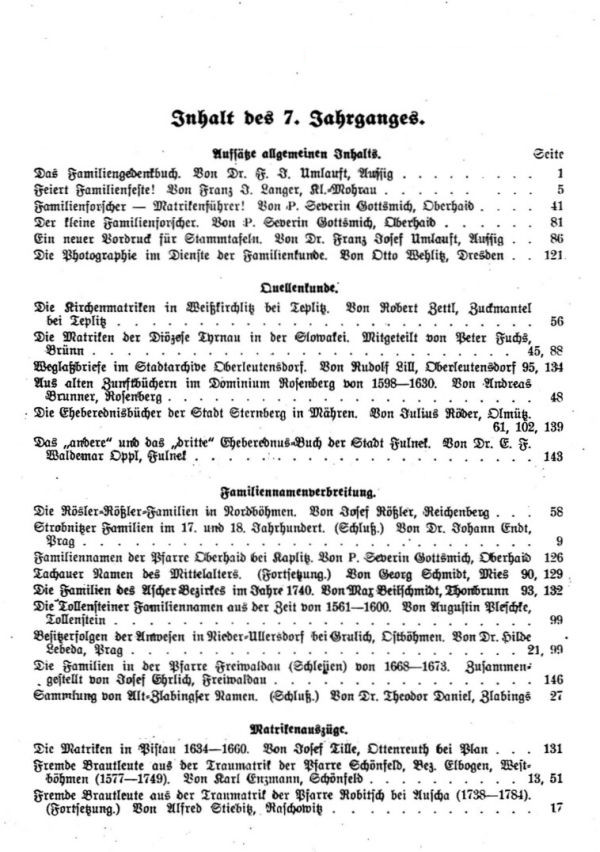 Inhalt I