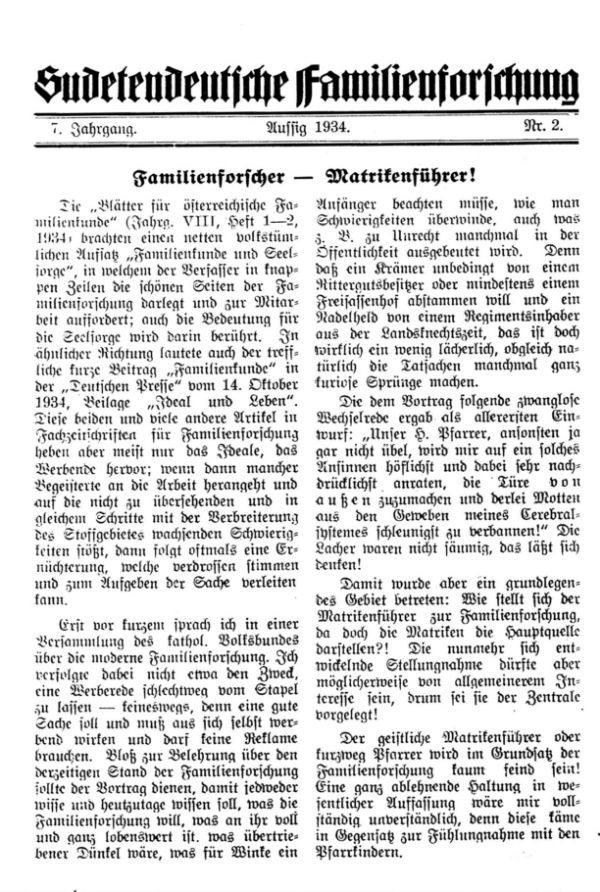 Familienforscher - Matrikenführer! - 1