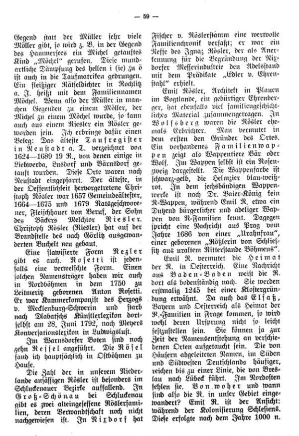 Die Kösler-Kößler-Familien in Nordböhmen - 2