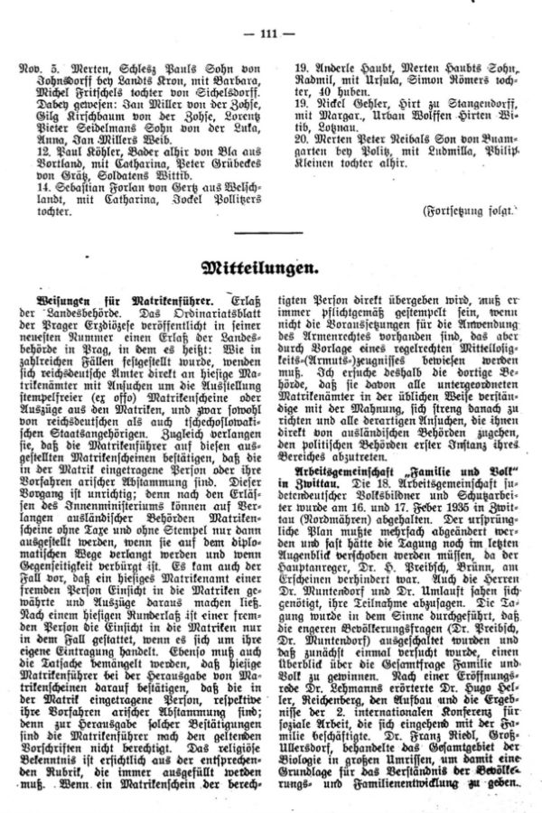 Mitteilungen - 1