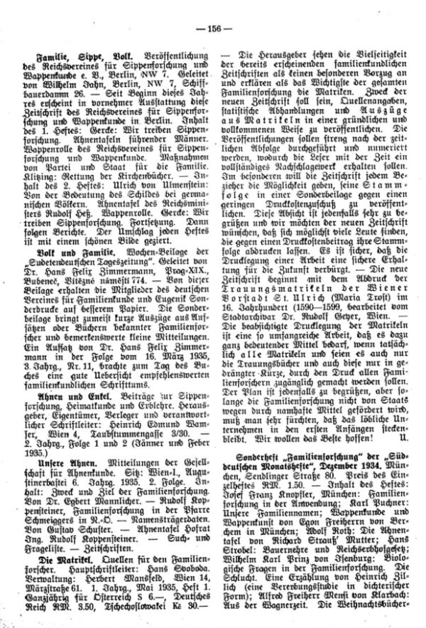 Die Matrikel
