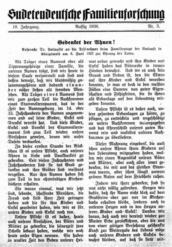 Gedenkt der Ahnen! - 1