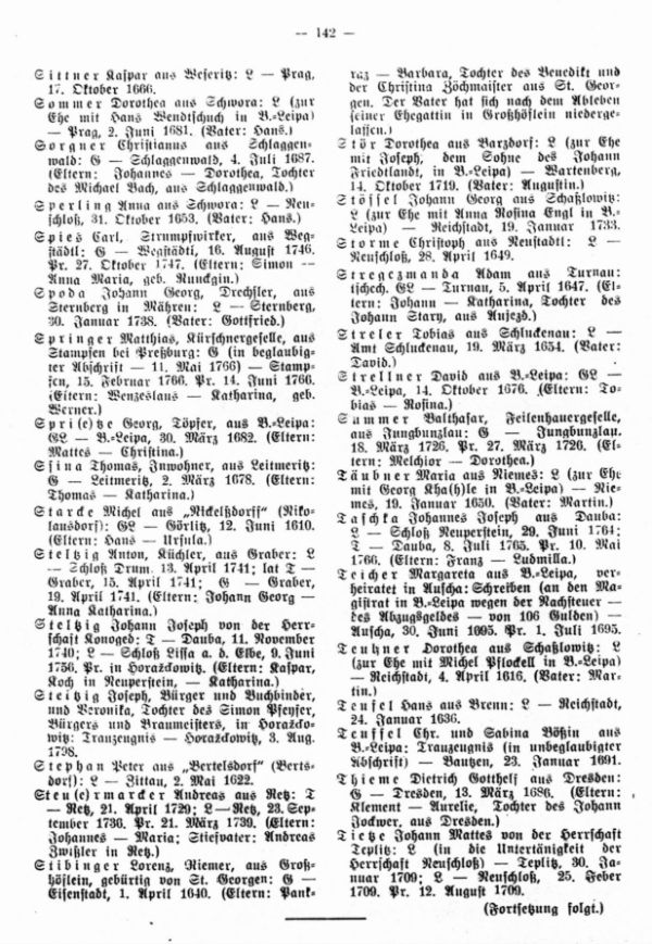 Die Geburts- und Weglaßbriefe des Böhm.-Leipaer Stadtarchives (Fortsetzung) - 4