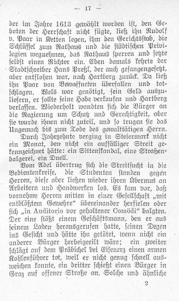 Übermut umd Mißbrauch der Gewalt von Seite der Mächtigen
