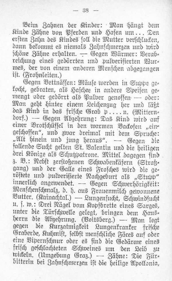 Gesundheitspflege und Heilverfahren