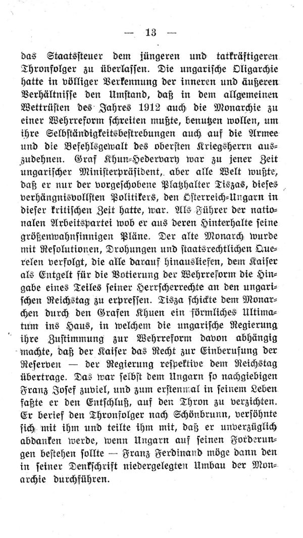 I. Kapitel: Hinter den Kulissen der Hof- und Hauspolitik von 1912-1914