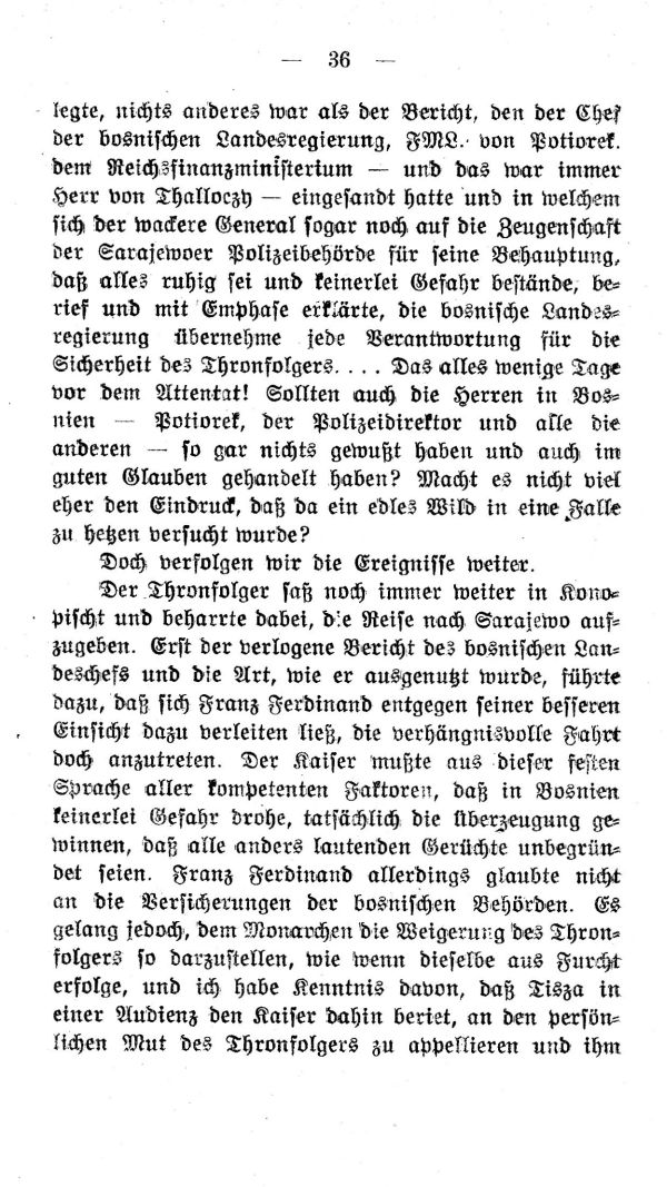 II. Kapitel: Die Wahrheit über den Fürstenmord von Sarajewo