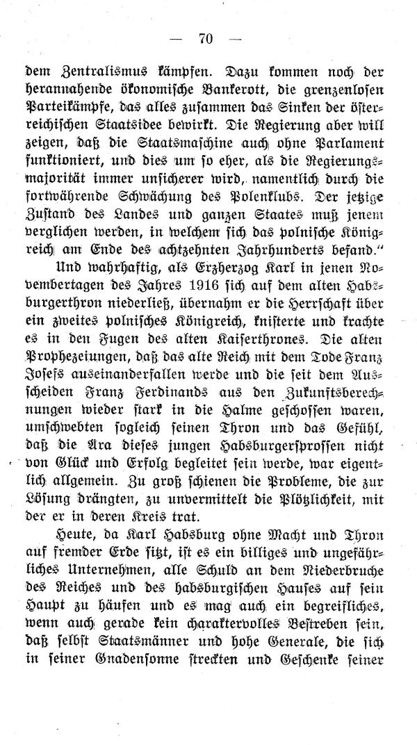 IV. Kapitel: Die Aera des letzten Kaisers