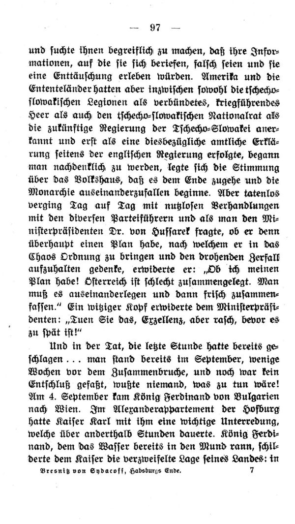 V. Kapitel: Wie es zu Ende ging